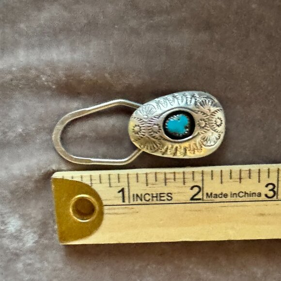 Sterling/Turquoise Key Ring - Picture 7 of 7